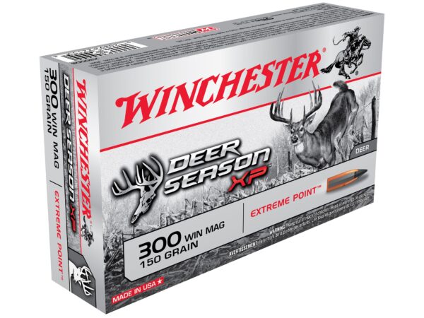 Winchester Deer Season XP Ammunition 300 Winchester Magnum 150 Grain Extreme Point Polymer Tip Box of 20 For Sale 1