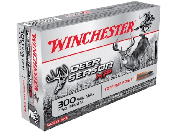 Winchester Deer Season XP Ammunition 300 Winchester Magnum 150 Grain Extreme Point Polymer Tip Box of 20 For Sale