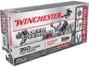 Winchester Deer Season XP Ammunition 350 Legend 150 Grain Extreme Point Polymer Tip Box of 20 For Sale