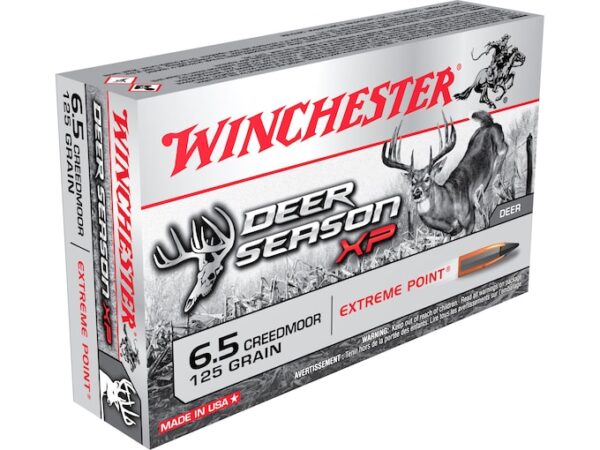 Winchester Deer Season XP Ammunition 6.5 Creedmoor 125 Grain Extreme Point Polymer Tip Box of 20 For Sale