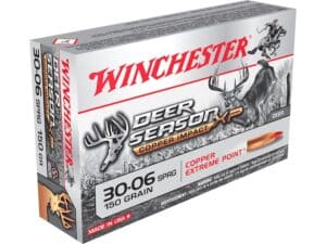 Winchester Deer Season XP Copper Impact Ammunition 30-06 Springfield 150 Grain Copper Extreme Point Polymer Tip Lead-Free Box of 20 For Sale