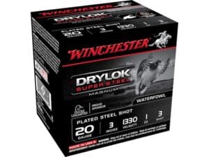 Winchester Drylok Magnum Plated Ammunition 20 Gauge Non-Toxic Steel For Sale