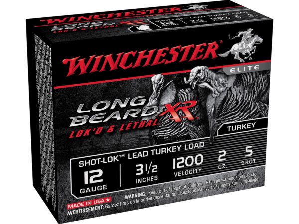 Winchester Long Beard XR Turkey Ammunition 12 Gauge Copper Plated Shot For Sale 1