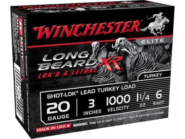 Winchester Long Beard XR Turkey Ammunition 20 Gauge Copper Plated Shot For Sale