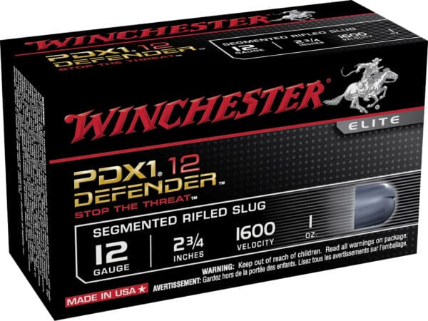500 Rounds of Winchester PDX1 Defender Ammunition 12 Gauge 2-3/4″ 1 oz Segmenting Slug Box of 10 For Sale