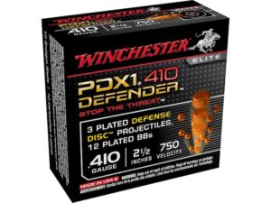 Winchester PDX1 Defender Ammunition 410 Bore 2-1/2" 3 Disks over 1/4 oz BB Box of 10 For Sale