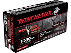 Winchester Power Max Bonded Ammunition 30-30 Winchester 150 Grain Protected Hollow Point Box of 20 For Sale