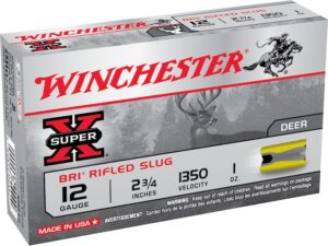 Winchester Super-X Ammunition 12 Gauge 2-3/4" 1 oz BRI Sabot Slug Box of 5 For Sale