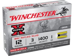 Winchester Super-X Ammunition 12 Gauge 3" 1 oz BRI Sabot Slug Box of 5 For Sale