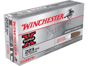 Winchester Super-X Ammunition 223 Remington 55 Grain Pointed Soft Point For Sale