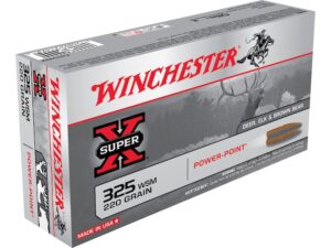 Winchester Super-X Ammunition 325 Winchester Short Magnum (WSM) 220 Grain Power-Point Box of 20 For Sale