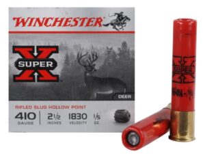 Winchester Super-X Ammunition 410 Bore 2-1/2" 1/5 oz Foster-Type Slug Box of 15 For Sale