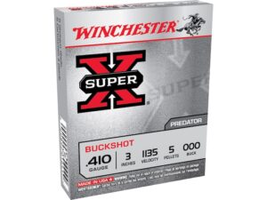 Winchester Super-X Ammunition 410 Bore 3" 000 Buckshot 5 Pellets Box of 5 For Sale