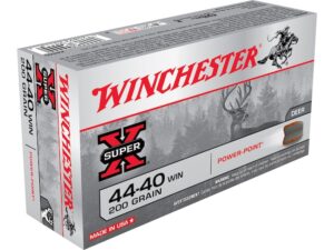 Winchester Super-X Ammunition 44-40 WCF 200 Grain Power-Point Box of 50 For Sale