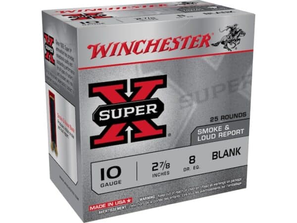 Winchester Super-X Black Powder Blank Ammunition 10 Gauge 2-7/8" Box of 25 For Sale