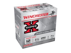 Winchester Super-X Game Load Ammunition 12 Gauge 2-3/4" 1 oz #7-1/2 Shot Box of 25 For Sale