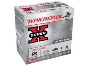 Winchester Super-X Game Load Ammunition 12 Gauge 2-3/4" 1 oz #8 Shot Box of 25 For Sale