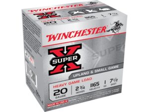 Winchester Super-X Heavy Game Load Ammunition 20 Gauge 2-3/4" 1 oz #7-1/2 Shot Box of 25 For Sale