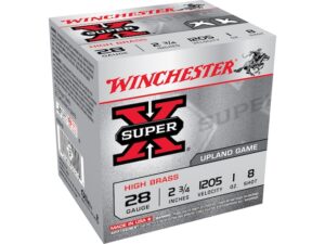 Winchester Super-X High Brass Ammunition 28 Gauge 2-3/4" 1 oz #8 Shot Box of 25 For Sale