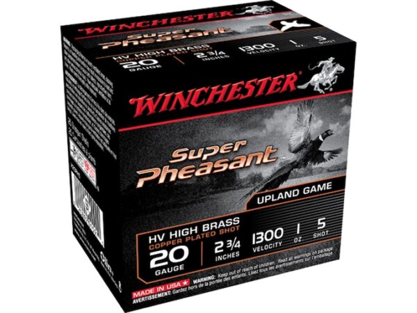 Winchester Super-X Super Pheasant Ammunition 20 Gauge Copper Plated Shot For Sale