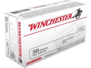 Winchester USA Ammunition 38 Special 150 Grain Lead Round Nose For Sale