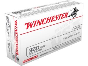 Winchester USA Ammunition 380 ACP 95 Grain Full Metal Jacket For Sale