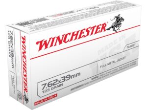 Winchester USA Ammunition 7.62x39mm 123 Grain Full Metal Jacket For Sale