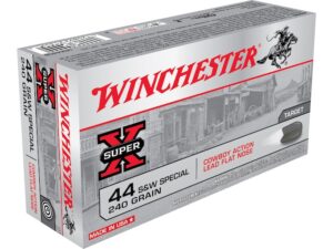 Winchester USA Cowboy Ammunition 44 Special 240 Grain Lead Flat Nose Box of 50 For Sale