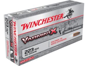 Winchester Varmint X Ammunition 223 Remington 40 Grain Polymer Tip For Sale
