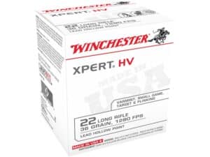 Winchester Xpert Ammunition 22 Long Rifle High Velocity 36 Grain Lead Hollow Point For Sale
