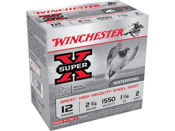 Winchester Xpert High Velocity Ammunition 12 Gauge 2-3/4" 1-1/16 oz #2 Non-Toxic Steel Shot For Sale