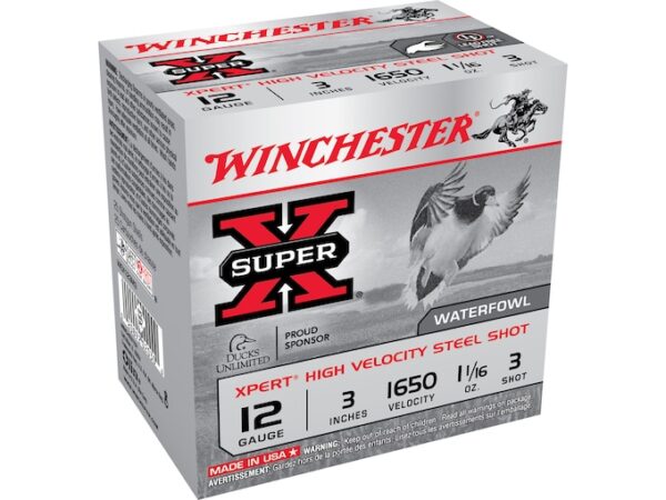 Winchester Xpert High Velocity Ammunition 12 Gauge 3" 1-1/16 oz #3 Non-Toxic Steel Shot For Sale