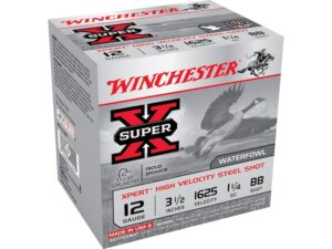 Winchester Xpert High Velocity Ammunition 12 Gauge 3-1/2" 1-1/4 oz BB Non-Toxic Steel Shot For Sale