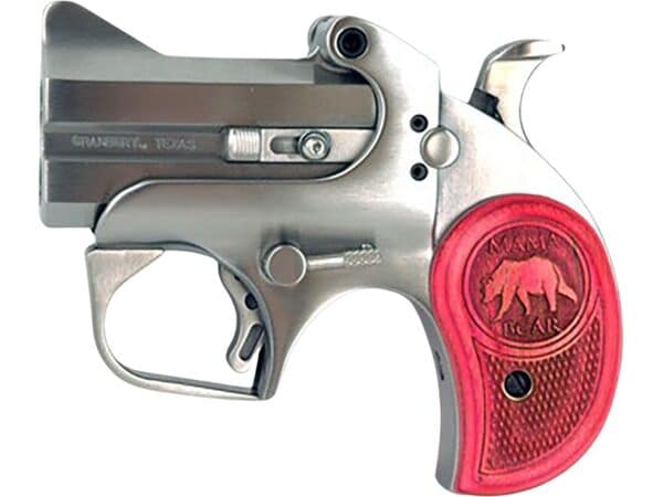 Bond Arms MAMA Bear Break Open Pistol 357 Magnum 2.5″ Barrel 2-Round Stainless Pink For Sale