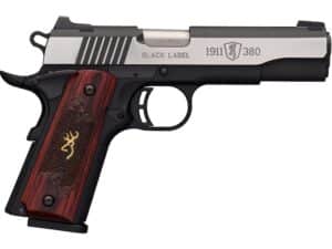Browning 1911-380 Black Label Medallion Pro Pistol 380 ACP 8-Round Black with Wood Grips For Sale