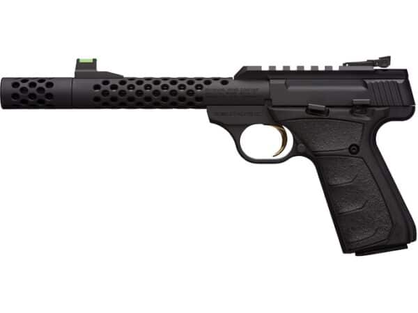 Browning Buck Mark Plus Vision Black/Gold Suppressor Ready Semi-Automatic Pistol For Sale
