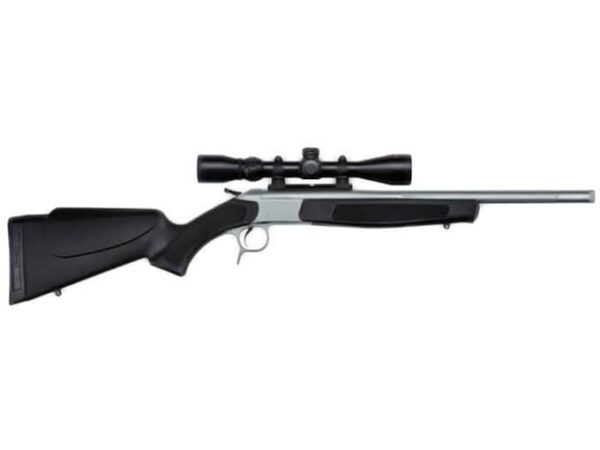 CVA Scout Single Shot Centerfire Rifle 300 AAC Blackout (7.62x35mm) 16.5" Fluted Barrel Stainless and Black Ambidextrous With Scope For Sale