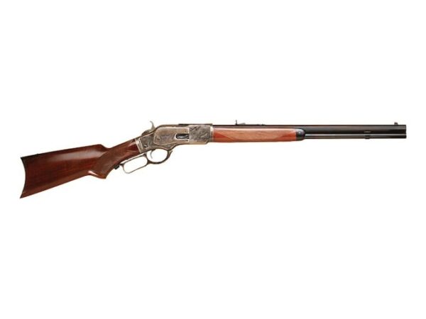 Cimarron Firearms 1873 Short Rifle Lever Action Centerfire Rifle 357 Magnum 20" Barrel Blued and Walnut For Sale