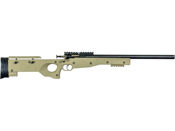 Crickett Precision Single Shot Youth Rimfire Rifle 22 Long Rifle 16.5" Barrel Black and Flat Dark Earth Adjustable For Sale