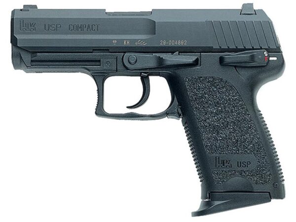 HK USP45 Compact V1 Semi-Automatic Pistol 45 ACP 3.94″ Barrel 8-Round Black For Sale