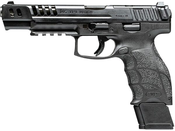 HK VP9-B Match Optics Ready Semi-Automatic Pistol 9mm Luger 5.51″ Barrel 20-Round Black For Sale