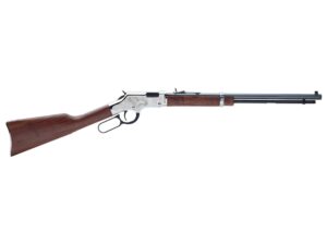 Henry Silver Eagle 2nd Edition Lever Action Rimfire Rifle 22 Long Rifle 20" Barrel Blued and Walnut Straight Grip For Sale