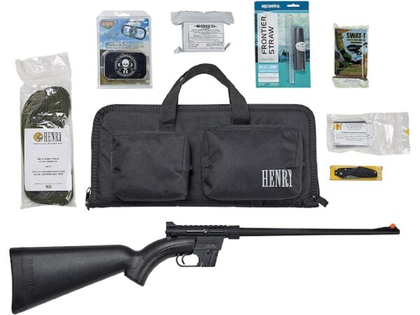 Henry U.S. Survival Rifle Semi-Automatic Rimfire Rifle 22 Long Rifle 16.125" Barrel Blued and Black with Survival Kit For Sale