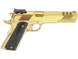 Iver Johnson Eagle Semi-Automatic Pistol 10mm Auto 6" Barrel 8-Round Gold Black For Sale