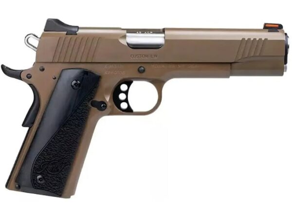 Kimber Custom LW Semi-Automatic Pistol 9mm Luger 5" Barrel 8-Round Flat Dark Earth Black For Sale