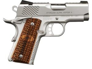 Kimber Stainless Ultra Raptor II Semi-Automatic Pistol 45 ACP 3" Barrel 7-Round Stainless Wood For Sale