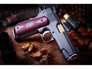 Nighthawk Custom Border Special Semi-Automatic Pistol 45 ACP 4.25" Barrel 8-Round Nitride Cocobolo For Sale
