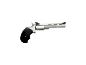 North American Arms Mini-Master Revolver 22 Long Rifle/22 Winchester Magnum Rimfire (WMR) 4" Barrel 5-Round Stainless Black For Sale