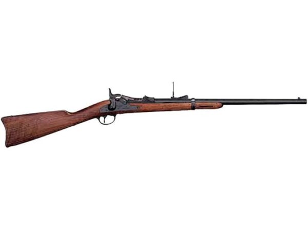 Pedersoli Springfield Trapdoor Single Shot Centerfire Rifle 45-70 Government 22" Barrel Blued and Walnut Straight Grip For Sale