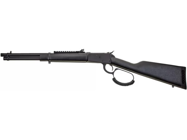 Rossi R92 Triple Black Lever Action Centerfire Rifle 44 Remington Magnum 16.5″ Barrel Matte and Black Straight Grip For Sale